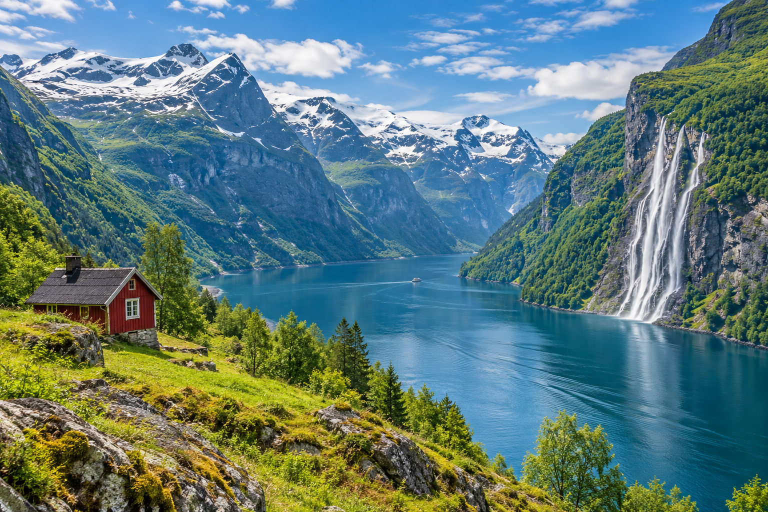 Norway travel scene
